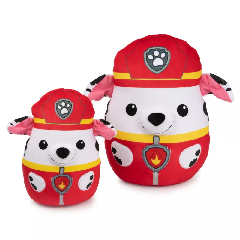 PAW Patrol GUND Marshall Squish Plush, oficjalna zabawka z popularnej kreskówki, pluszowa maskotka do ściskania dla dzieci od 1. roku życia, 8”