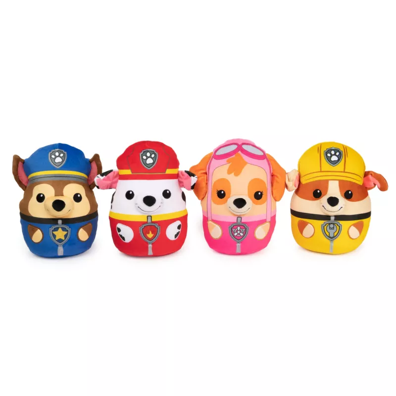 PAW Patrol GUND Marshall Squish Plush, oficjalna zabawka z popularnej kreskówki, pluszowa maskotka do ściskania dla dzieci od 1. roku życia, 8”