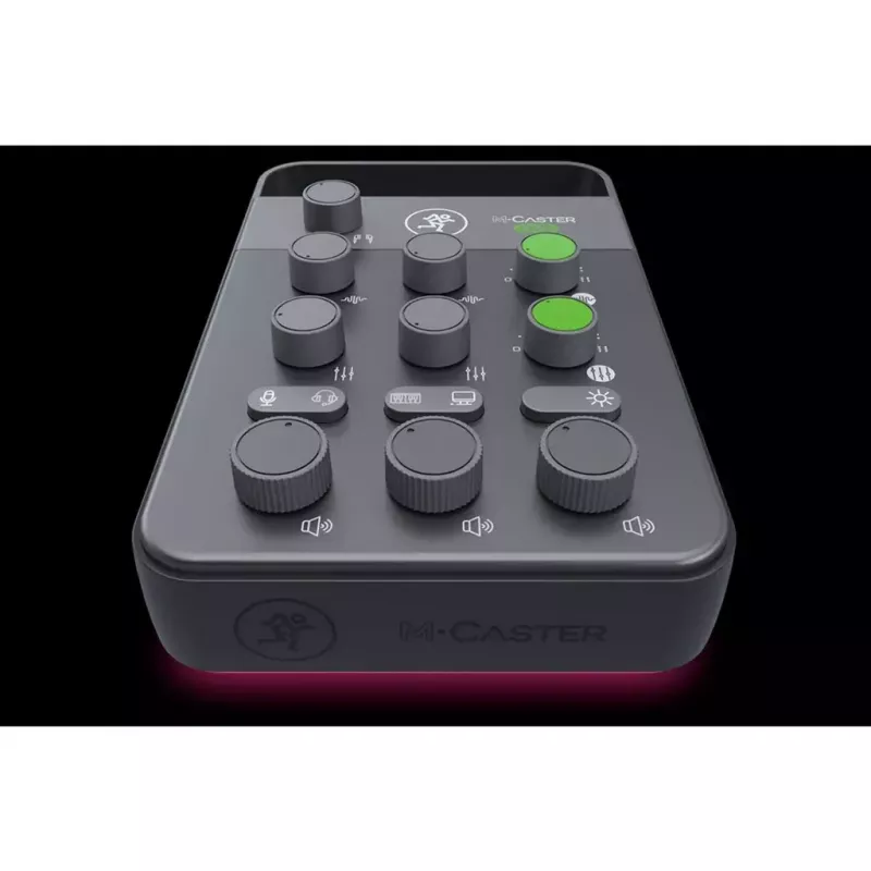 Mikser Mackie MixCaster Live przenośny 8-kanałowy USB – kompaktowa konsola mikserska na żywo z wbudowanym interfejsem USB