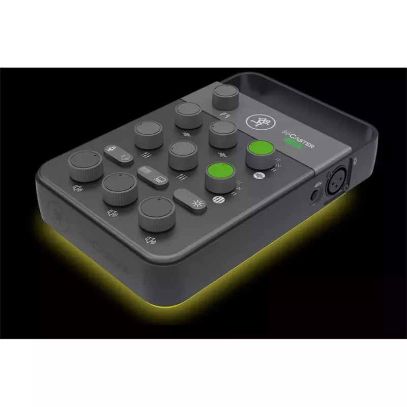 Mikser Mackie MixCaster Live przenośny 8-kanałowy USB – kompaktowa konsola mikserska na żywo z wbudowanym interfejsem USB