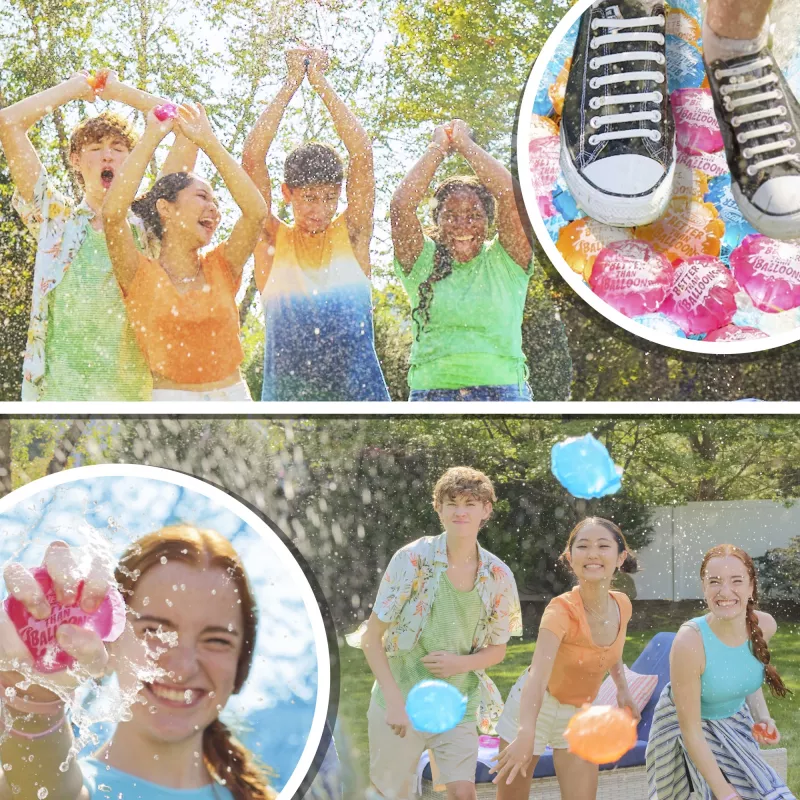 Nerf Super Soaker Better Than Balloons zabawki wodne, łatwe sprzątanie w 1 kawałku, 108 kapsułek, wiele sposobów na zabawę, wodne szaleństwa w ogrodzie, prezenty dla dzieci, wiek 3+