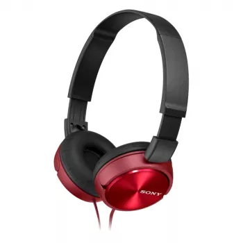 Sony MDR-ZX310, przewodowe, 10 - 24000 Hz, muzyka, 125 g, słuchawki, czerwone