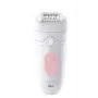 Braun Silk-épil 5 Silk-epil 5 SE5-230 Depilator, różowy, biały, 28 pęset, MicroGrip, 0,5 mm, akumulator, wbudowany akumulator