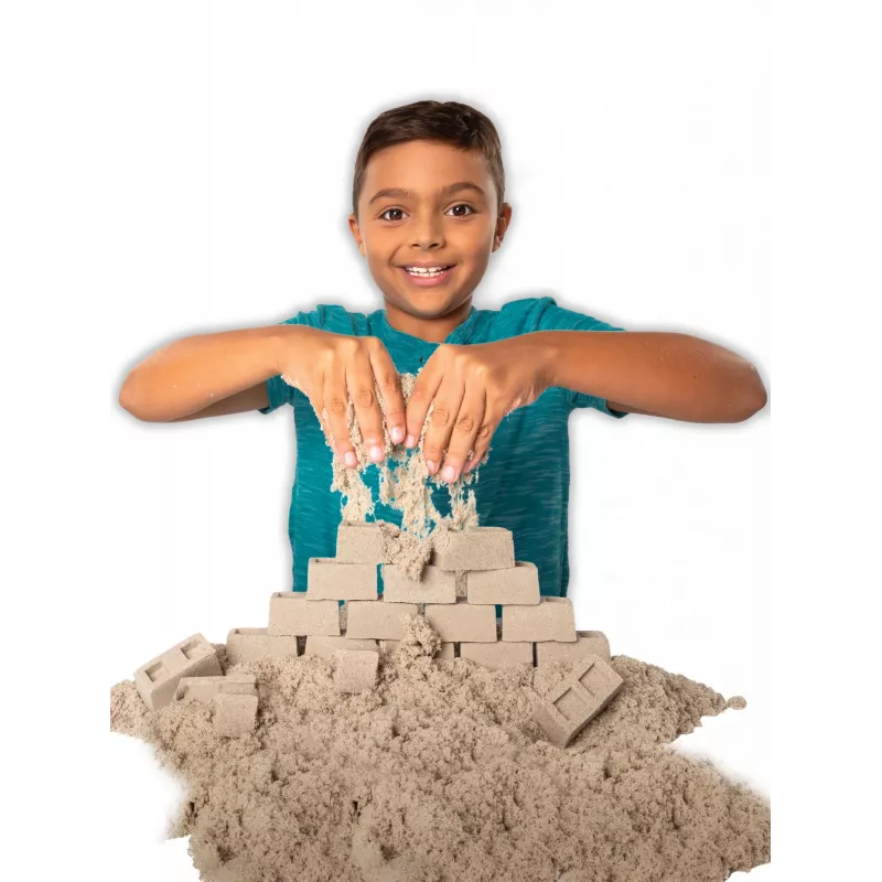 Kinetic Sand, Zestaw Dig N' Demolish z 1 funtem piasku i zabawkową ciężarówką, Zabawki sensoryczne dla dzieci w wieku 5+