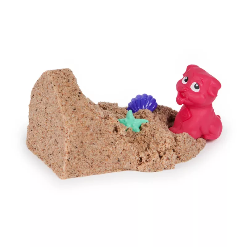 Zestaw piasku kinetycznego dla dzieci Spinmaster Kinetic Sand Doggie Dig z foremką, wielokolorowy, wiek 5+