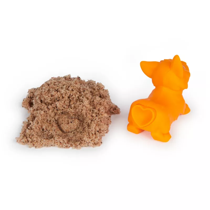 Zestaw piasku kinetycznego dla dzieci Spinmaster Kinetic Sand Doggie Dig z foremką, wielokolorowy, wiek 5+