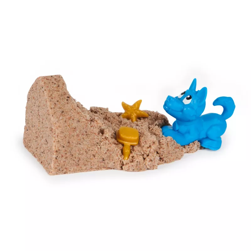 Zestaw piasku kinetycznego dla dzieci Spinmaster Kinetic Sand Doggie Dig z foremką, wielokolorowy, wiek 5+