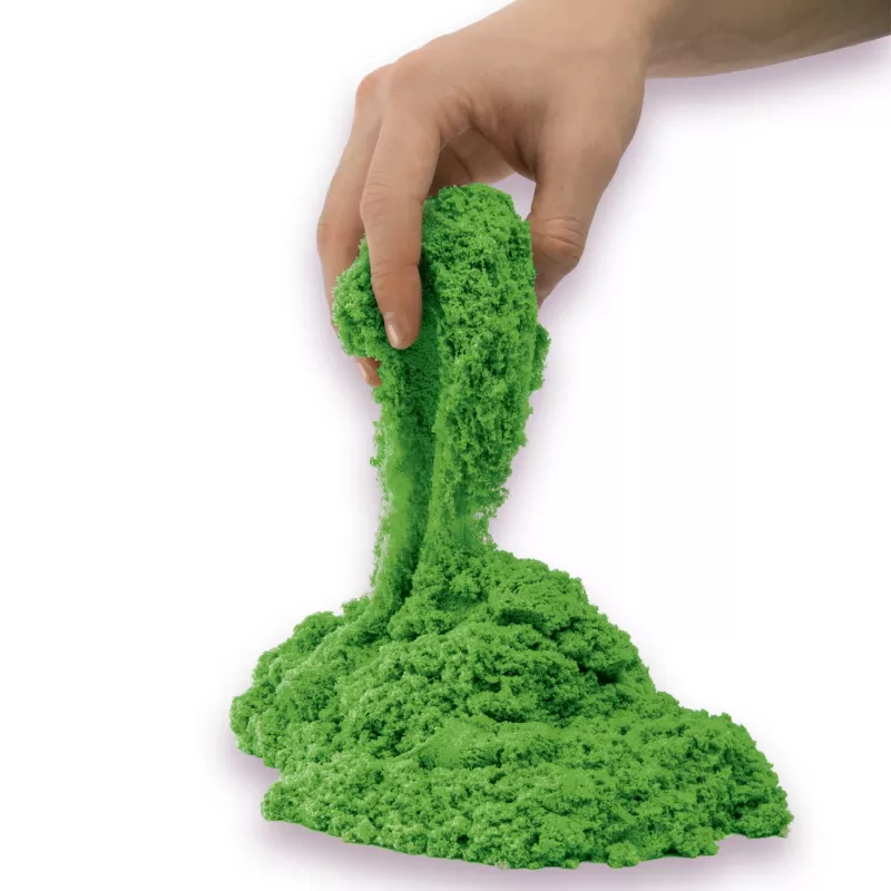 Kinetic Sand, 2 funty zielonego piasku do zabawy, formowalne zabawki sensoryczne dla dzieci, zamykana torebka (opakowanie może się różnić), dla dzieci od 3 lat