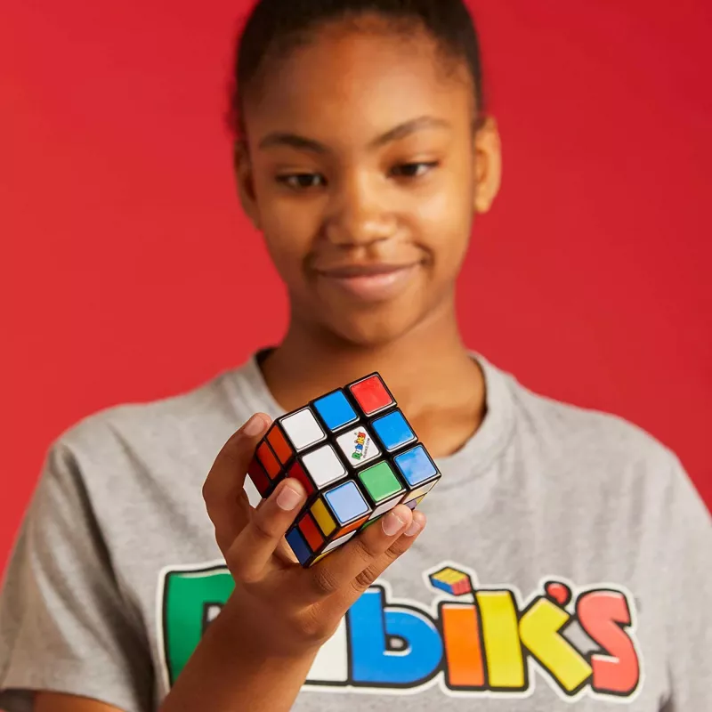 Kostka logiczna 3x3 Rubik's Cube od Spin Master — oryginalna 3x3, zalecany wiek 8+