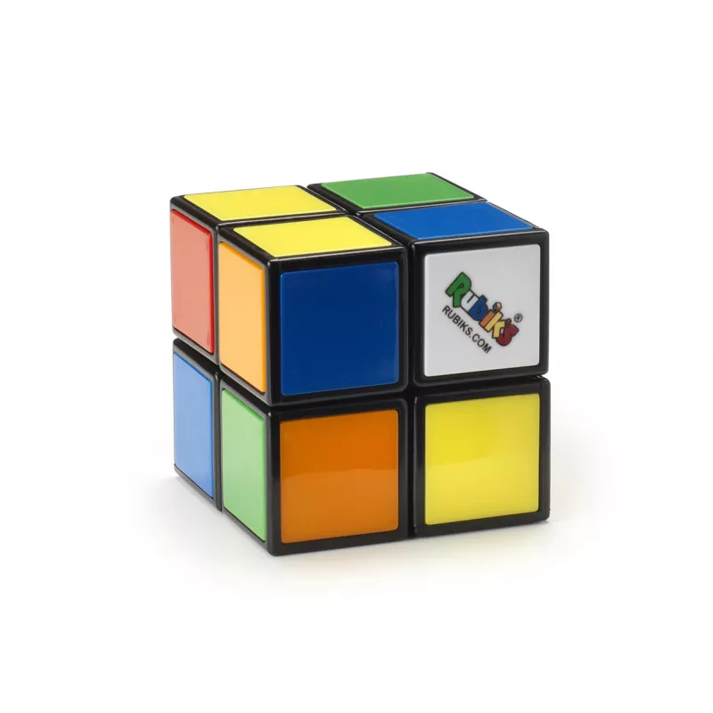 Rubik’s Mini 2x2, klasyczna układanka 2x2 dopasowująca kolory, kieszonkowa łamigłówka, opakowanie może się różnić