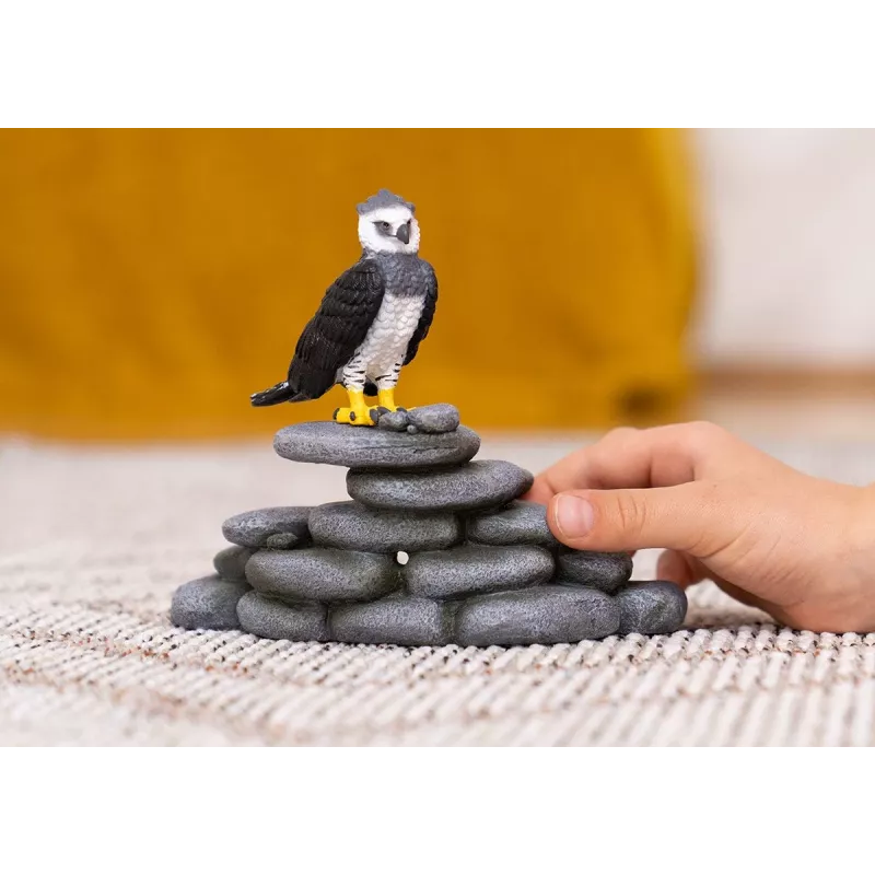schleich WILD LIFE Harpia, 3 lata, Las, Dzikie zwierzęta / zabawki przygodowe, Czarny, Biały, Żółty, Plastik