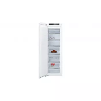 Wolnostojąca zamrażarka do zabudowy NEFF GI7813CE0 — pojemność 212 l, NoFrost, 4-gwiazdkowa, 13,8 kg/24h, zawias lewy, biała