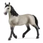 schleich HORSE CLUB Klacz Selle Français, 5 lat, Konie, Czarny, Szary, Plastik