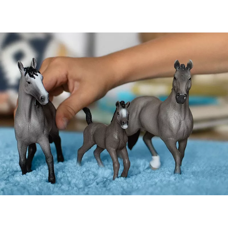schleich HORSE CLUB Ogier Selle Français, 5 lat, Konie, Szary, Plastik