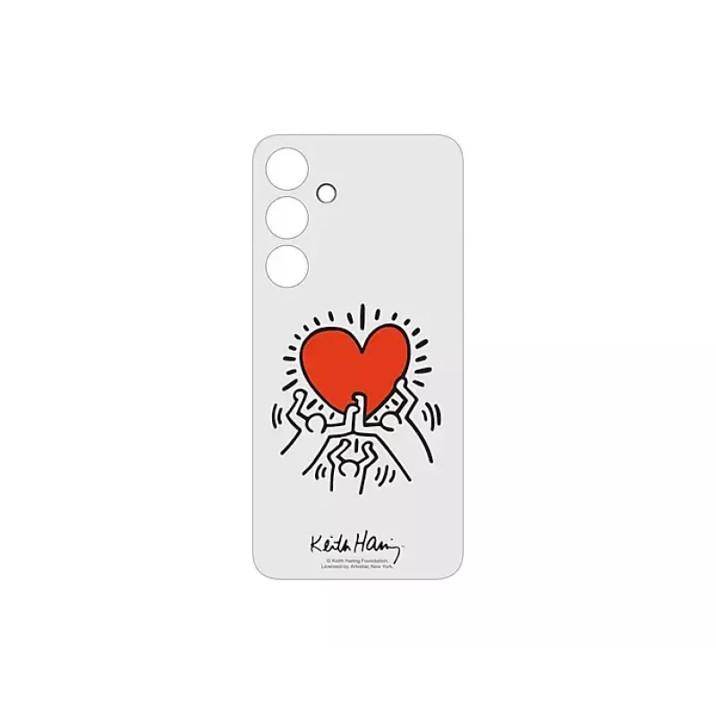 Etui ochronne TPU Samsung Galaxy S24+ — Suit Case White, Red Transparent, na 6,7 cala