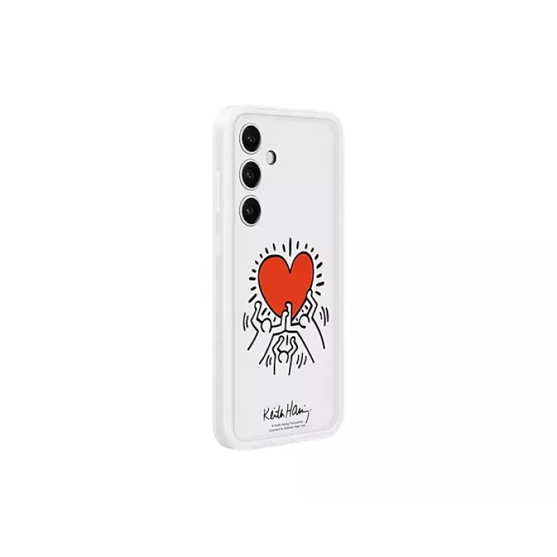 Etui ochronne TPU Samsung Galaxy S24+ — Suit Case White, Red Transparent, na 6,7 cala