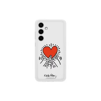 Etui ochronne TPU Samsung Galaxy S24+ — Suit Case White, Red Transparent, na 6,7 cala