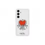 Etui ochronne TPU Samsung Galaxy S24+ — Suit Case White, Red Transparent, na 6,7 cala