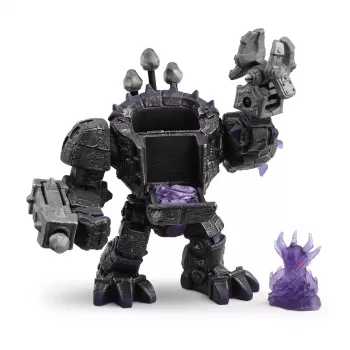 schleich ELDRADOR CREATURES Shadow Master Robot z Miniaturowym Stworzeniem Czarny