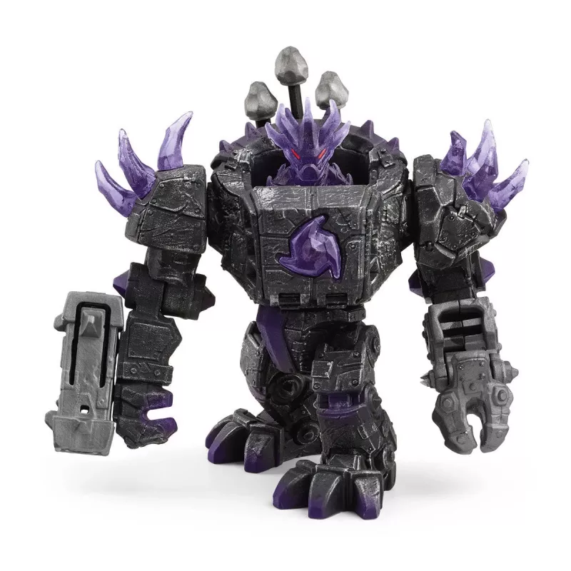 schleich ELDRADOR CREATURES Shadow Master Robot z Miniaturowym Stworzeniem Czarny