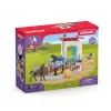 schleich HORSE CLUB Boks dla koni z klaczą i źrebakiem, Stajnia dla koni, Konie, 5 lat, Wielokolorowy, Plastik