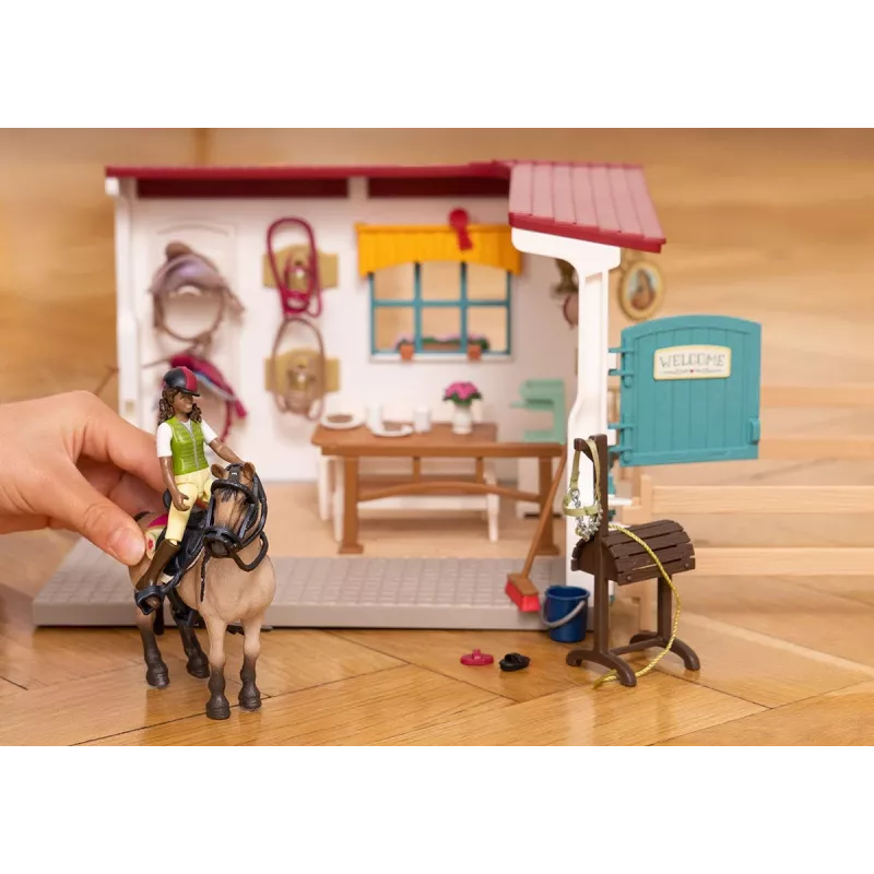 schleich HORSE CLUB Przedłużenie Siodlarni, Stajnia dla Koni, Konie, 5 lat, Wielokolorowy, Plastik