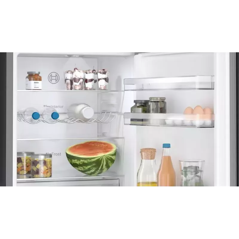 Bosch Serie 4 KGN36VXCT lodówko-zamrażarka wolnostojąca 321 L stal nierdzewna