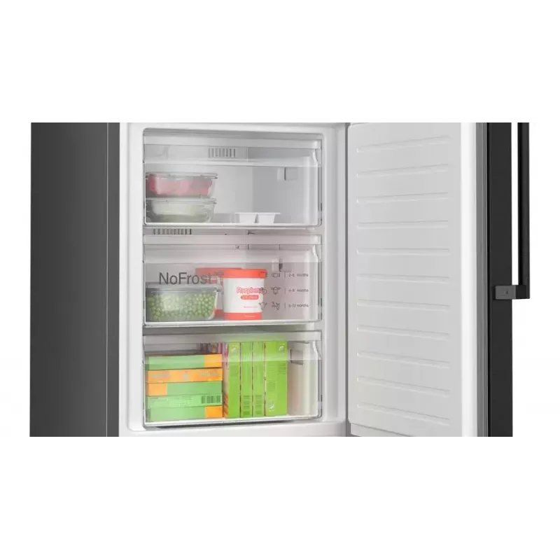 Bosch Serie 4 KGN36VXCT lodówko-zamrażarka wolnostojąca 321 L stal nierdzewna