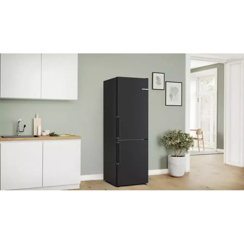 Bosch Serie 4 KGN36VXCT lodówko-zamrażarka wolnostojąca 321 L stal nierdzewna