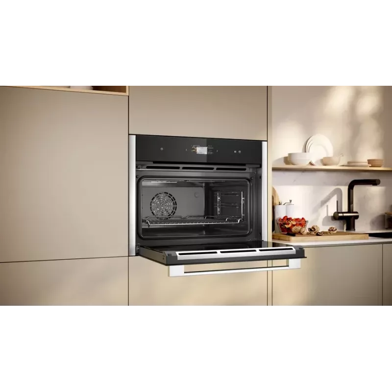 Neff C24FS31N0 piec parowy Medium Czarny, Stal nierdzewna Dotyk