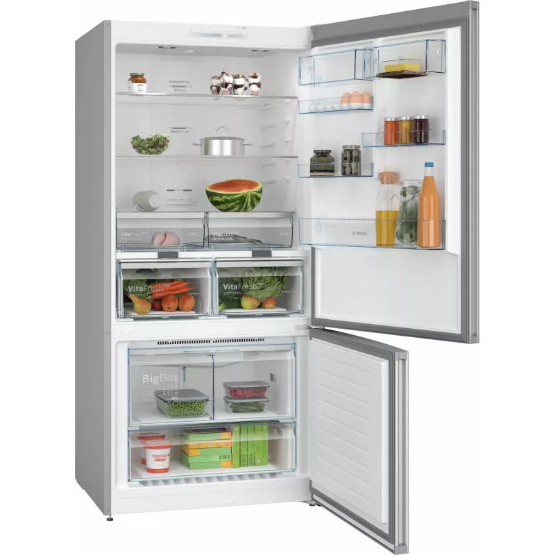 Bosch Serie 4 KGN86VIEA lodówko-zamrażarka Wolnostojąca 631 L Stal nierdzewna