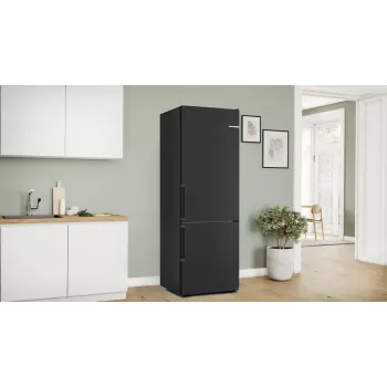 Bosch Serie 4 KGN49VXCT lodówka do zabudowy Wolnostojąca 440 l stal nierdzewna