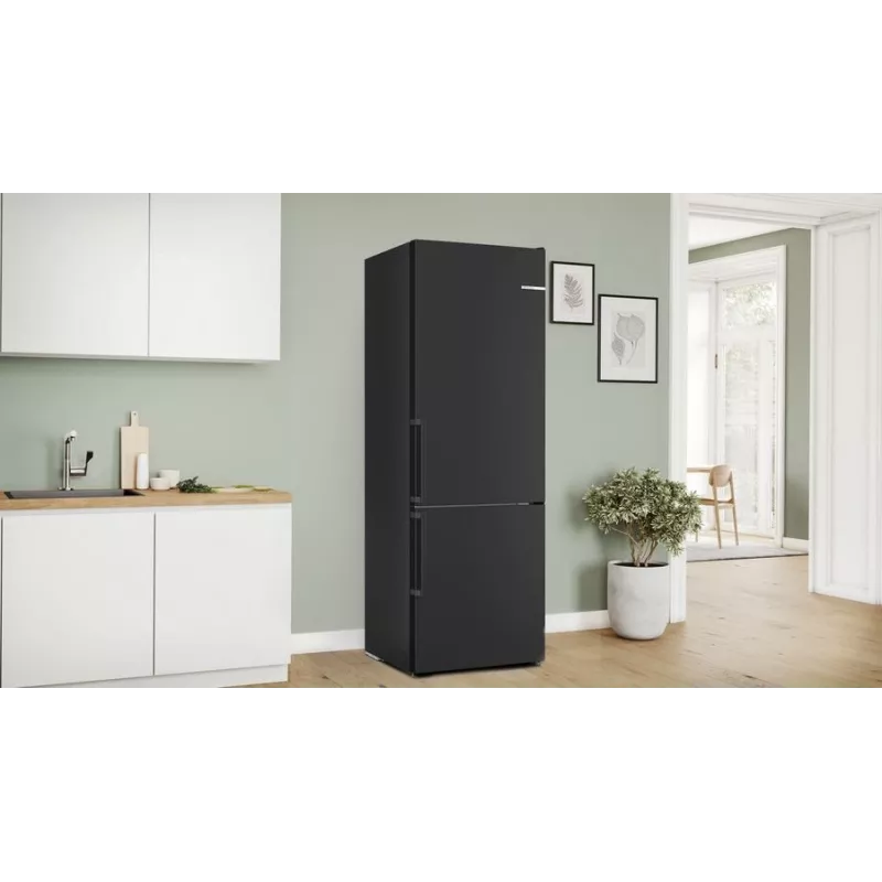 Bosch Serie 4 KGN49VXCT lodówka do zabudowy Wolnostojąca 440 l stal nierdzewna
