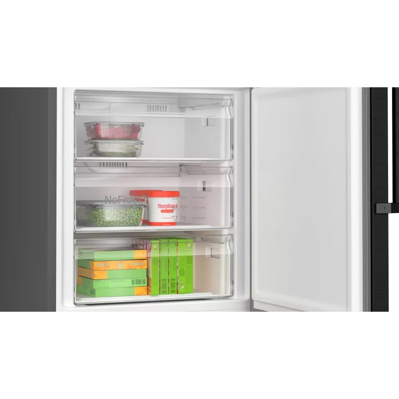 Bosch Serie 4 KGN49VXCT lodówka do zabudowy Wolnostojąca 440 l stal nierdzewna