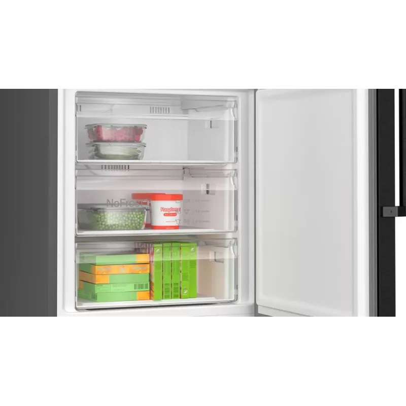 Bosch Serie 4 KGN49VXCT lodówka do zabudowy Wolnostojąca 440 l stal nierdzewna