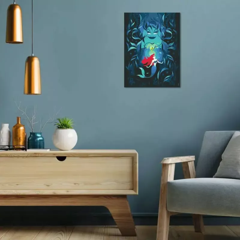 Zestaw do malowania Ravensburger CreArt Disney Ariel i Urszula 23732 — zestaw farb dla dzieci z nadrukowanym motywem