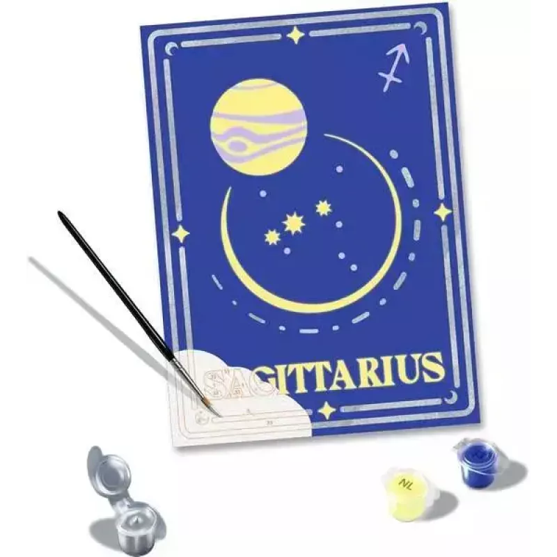 Zestaw do malowania po numerkach Ravensburger CreArt – znak zodiaku Strzelec, model 23741