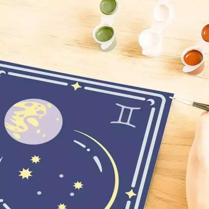 Zestaw do malowania po numerkach Ravensburger CreArt Gemini znak zodiaku — zestaw malarski Ravensburger (model 23742)