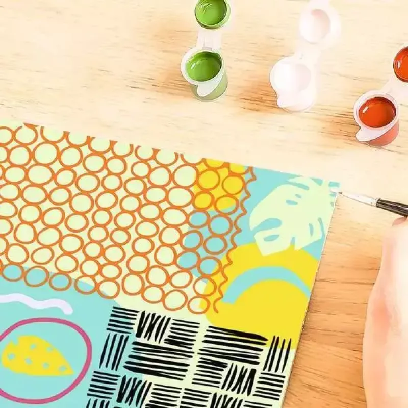 Zestaw farb Ravensburger CreArt Funky Shapes – zestaw do malowania do kreatywnych projektów artystycznych