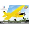 Klocki konstrukcyjne Cobi Cessna 172 Skyhawk żółty model 26621 – zestaw w skali i do samodzielnego montażu