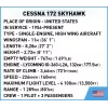 Zabawka konstrukcyjna Cobi Cessna 172 Skyhawk biały zestaw konstrukcyjny