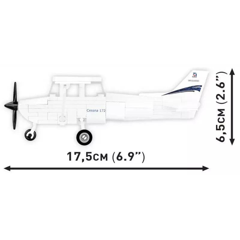 Zabawka konstrukcyjna Cobi Cessna 172 Skyhawk biały zestaw konstrukcyjny