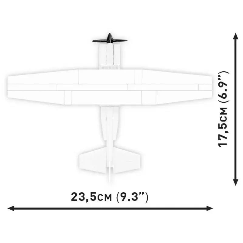Zabawka konstrukcyjna Cobi Cessna 172 Skyhawk biały zestaw konstrukcyjny