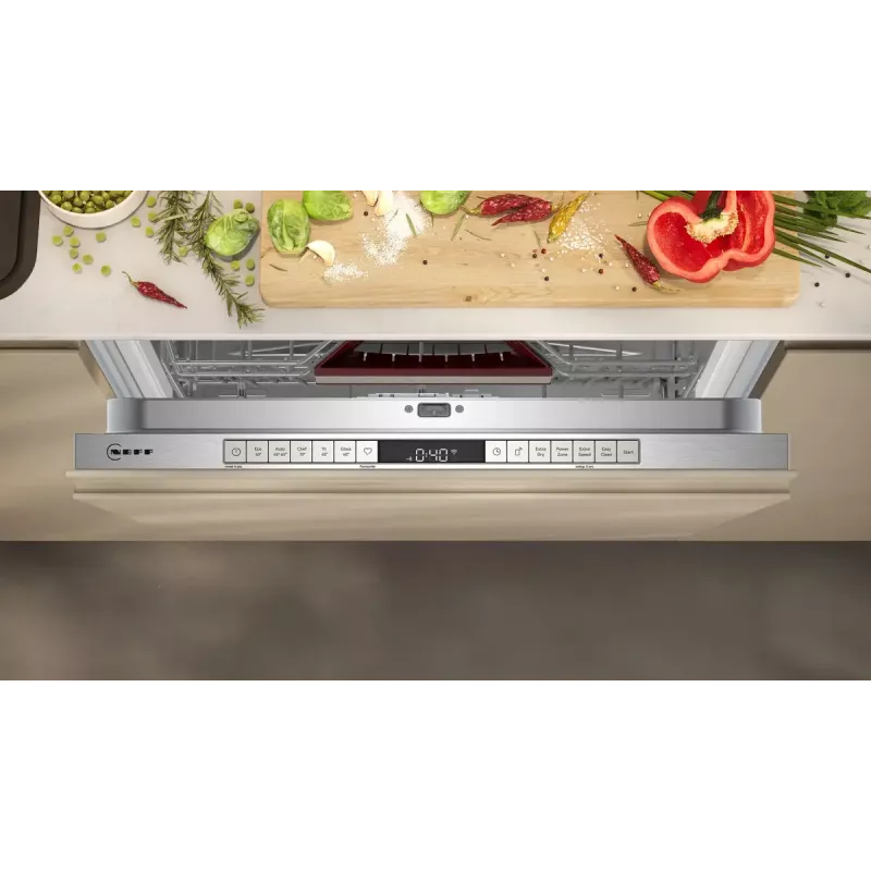 Zmywarka do zabudowy NEFF N50 S155ECX01E — 14 kompletów, Home Connect, klasa energetyczna B, 42 dB