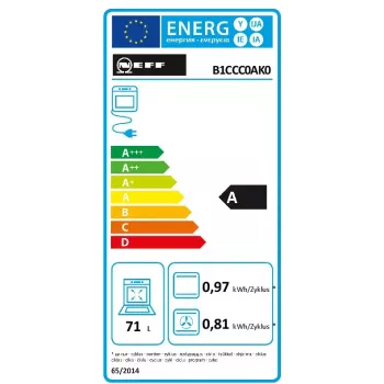 Zestaw płyta indukcyjna strefowa i piekarnik elektryczny NEFF BX38IB – płyta ceramiczna 4-strefowa, piekarnik elektryczny 71 l, czarny