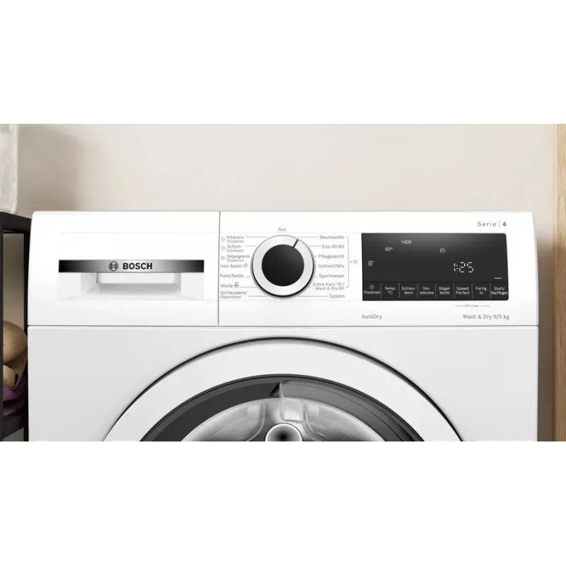 Bosch Serie 4 WNA13441 Pralko-suszarka wolnostojąca ładowanie od przodu biała