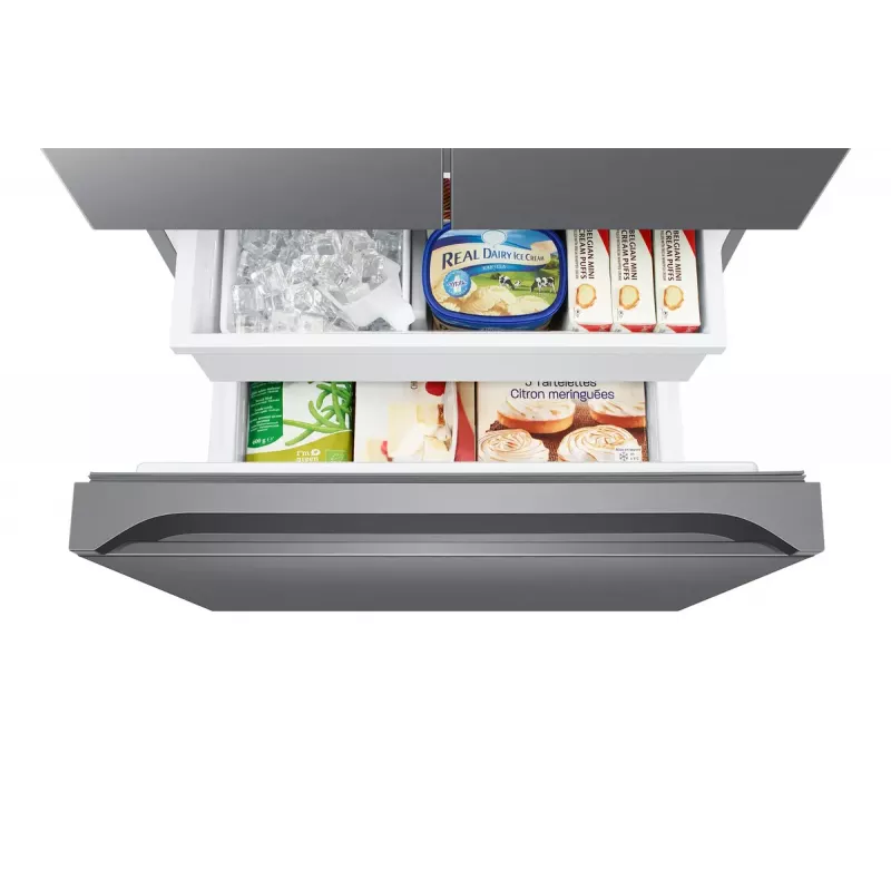 Lodówka side-by-side Samsung RF50C530ES9 wolnostojąca French door stal nierdzewna 495 l, chłodziarka 330 l / zamrażarka 165 l
