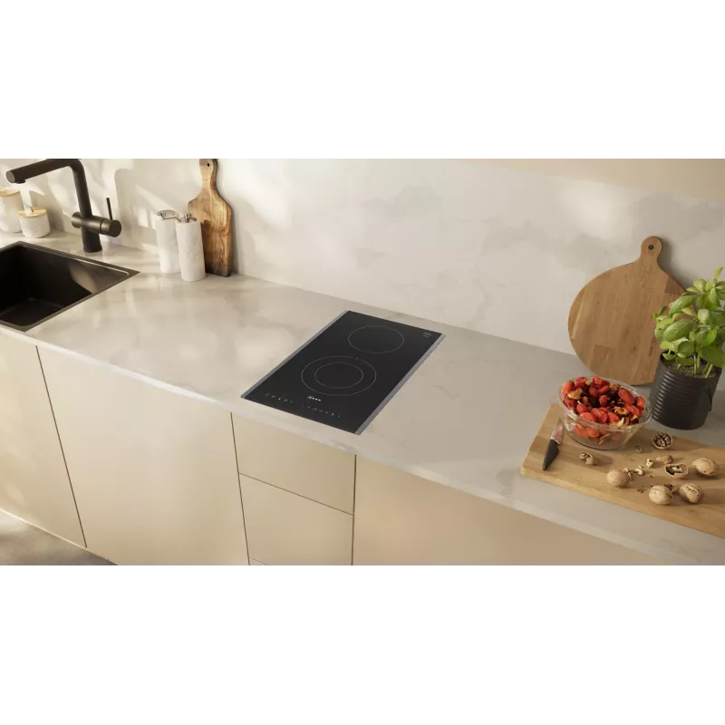 Neff T13TDF9L8 hob Czarny Built-in 30 cm Ceramic hob 2 zone(s)