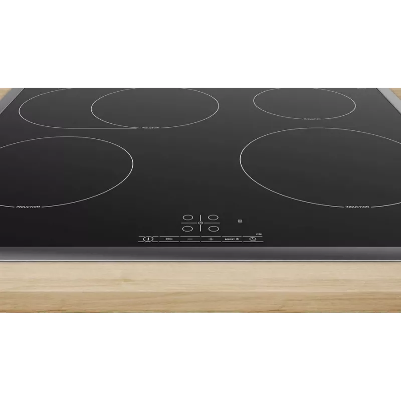 Bosch Serie 4 PIF64RBB5E płyta grzewcza Czarny Do zabudowy 60 cm Płyta indukcyjna strefowa 4 stref(y)