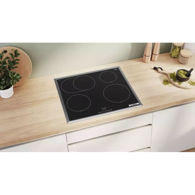 Bosch Serie 4 PIF64RBB5E płyta grzewcza Czarny Do zabudowy 60 cm Płyta indukcyjna strefowa 4 stref(y)